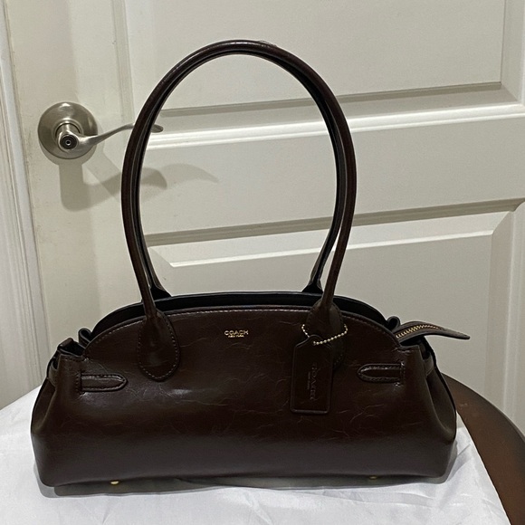 Coach Empire Carryall Bag 34 Brass/Maple Authentic - Picture 6 of 16